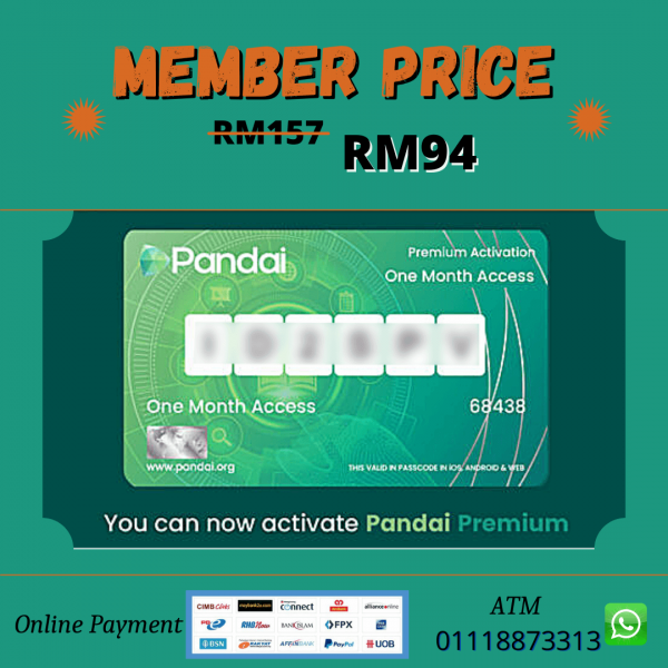 Pandai Activation member Price